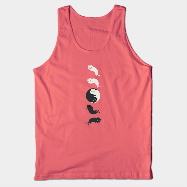 Hidden Cat 26 Yin Yang hug-ing v3 Tank Top by Chewbarber